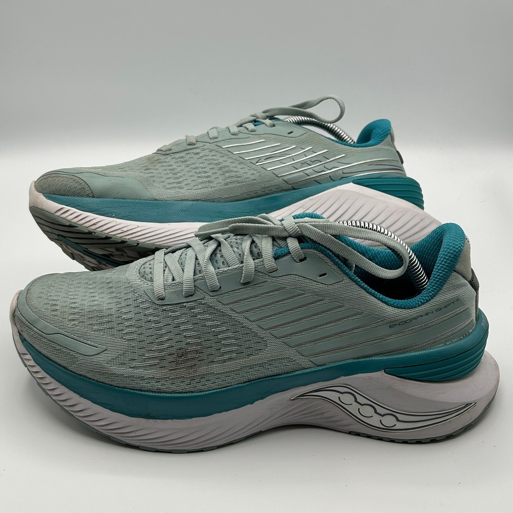Saucony Endorphin Shift 3 Running Shoes‎ Women's 11 Teal Gray Athletic Training